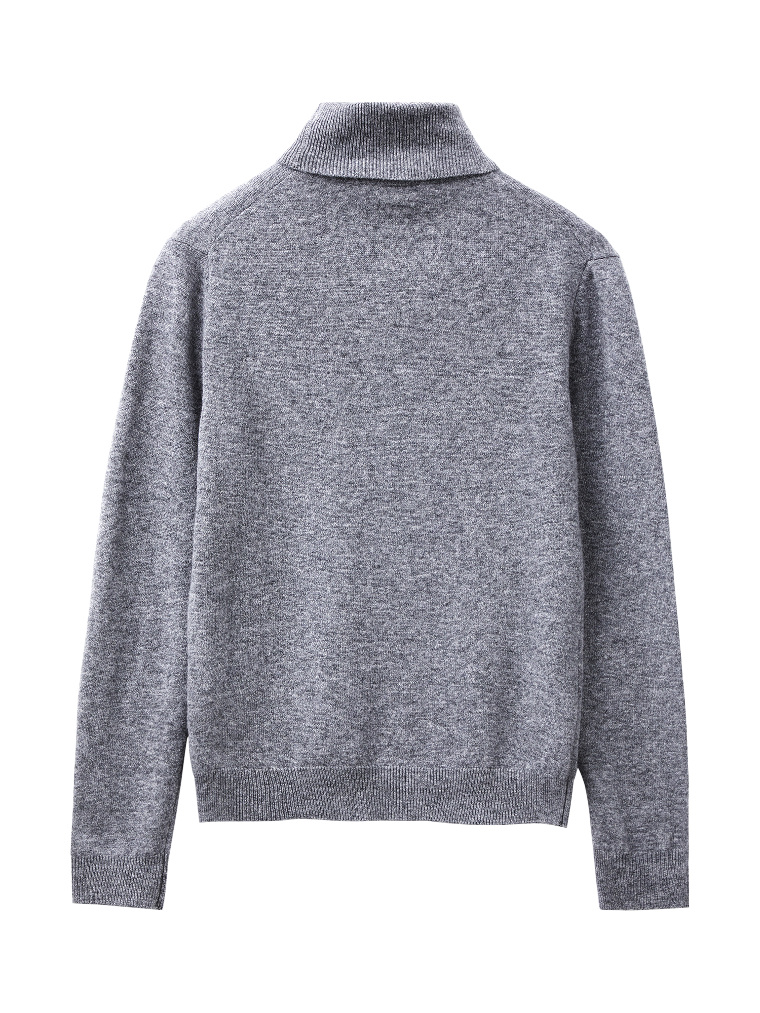 Product image 5 of 6, which shows Benetton High Neck Wool Jumper, Grey, S