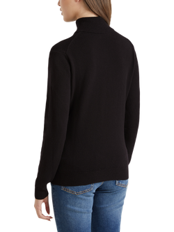 Benetton High Neck Wool Jumper - view 2, Black