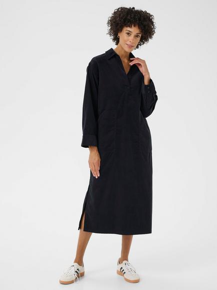 Part Two Lolla Long Sleeve Midi Dress, Dark Navy