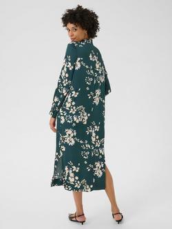Part Two Shiloh Floral Midi Dress, Sea Moss - view 2, Sea Moss