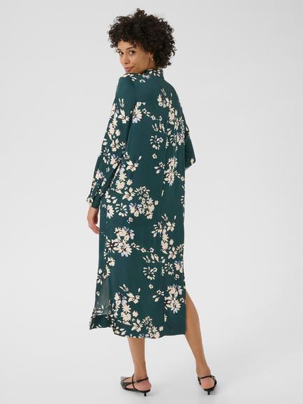 Part Two Shiloh Floral Midi Dress, Sea Moss - view 2, Sea Moss