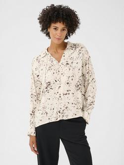 Part Two Sheena Abstract Blouse, French Oak, French Oak