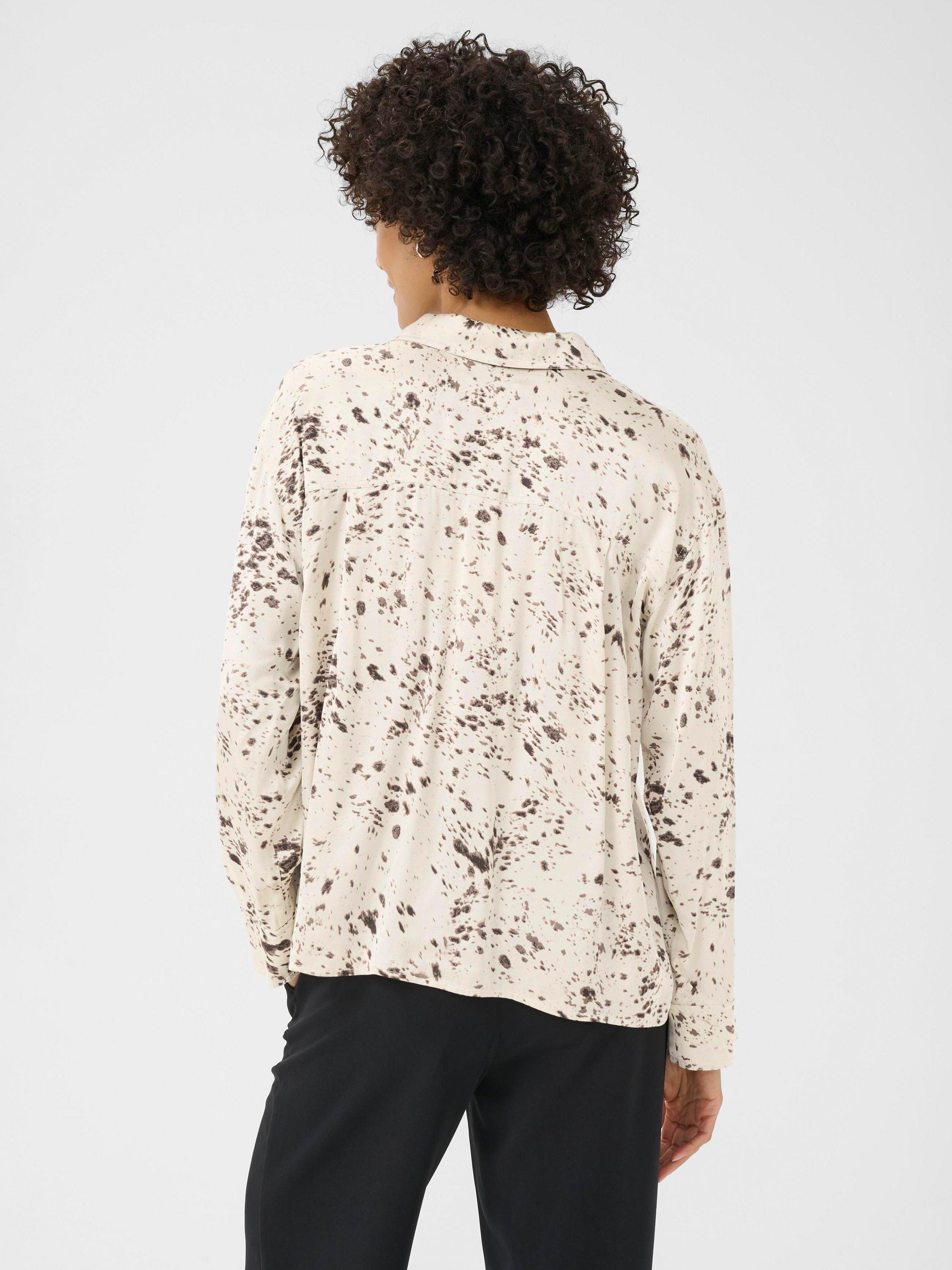 Product image 2 of 6, which shows Part Two Sheena Abstract Blouse, French Oak, 8