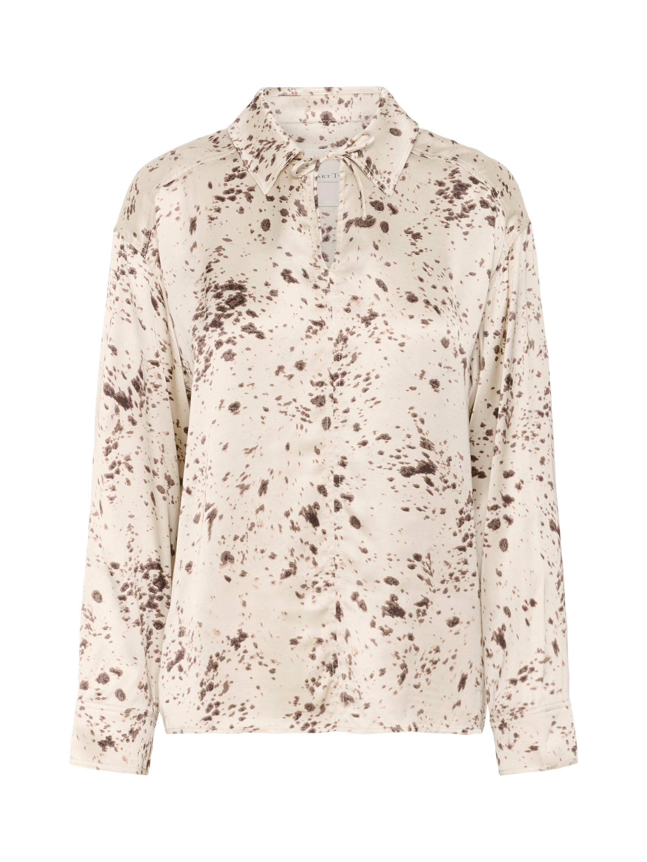 Product image 5 of 6, which shows Part Two Sheena Abstract Blouse, French Oak, 8