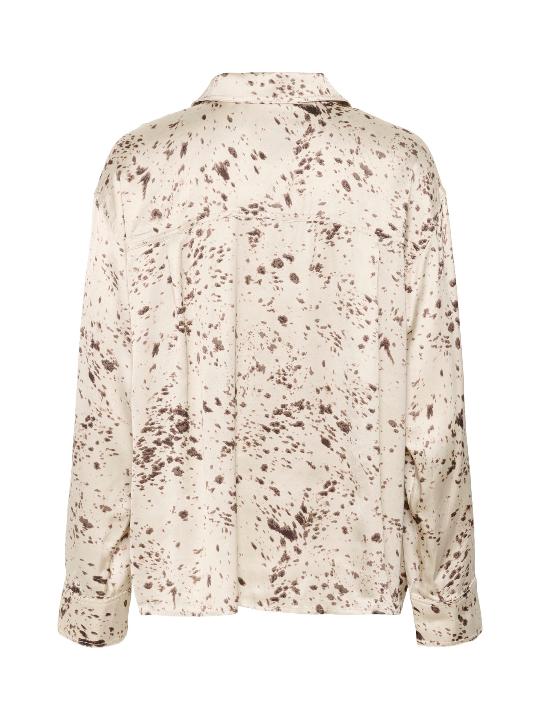 Product image 6 of 6, which shows Part Two Sheena Abstract Blouse, French Oak, 8