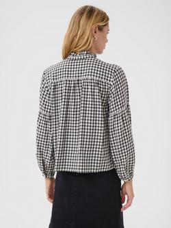 Part Two Samilla Gingham Shirt, Dark Navy - view 2, Dark Navy