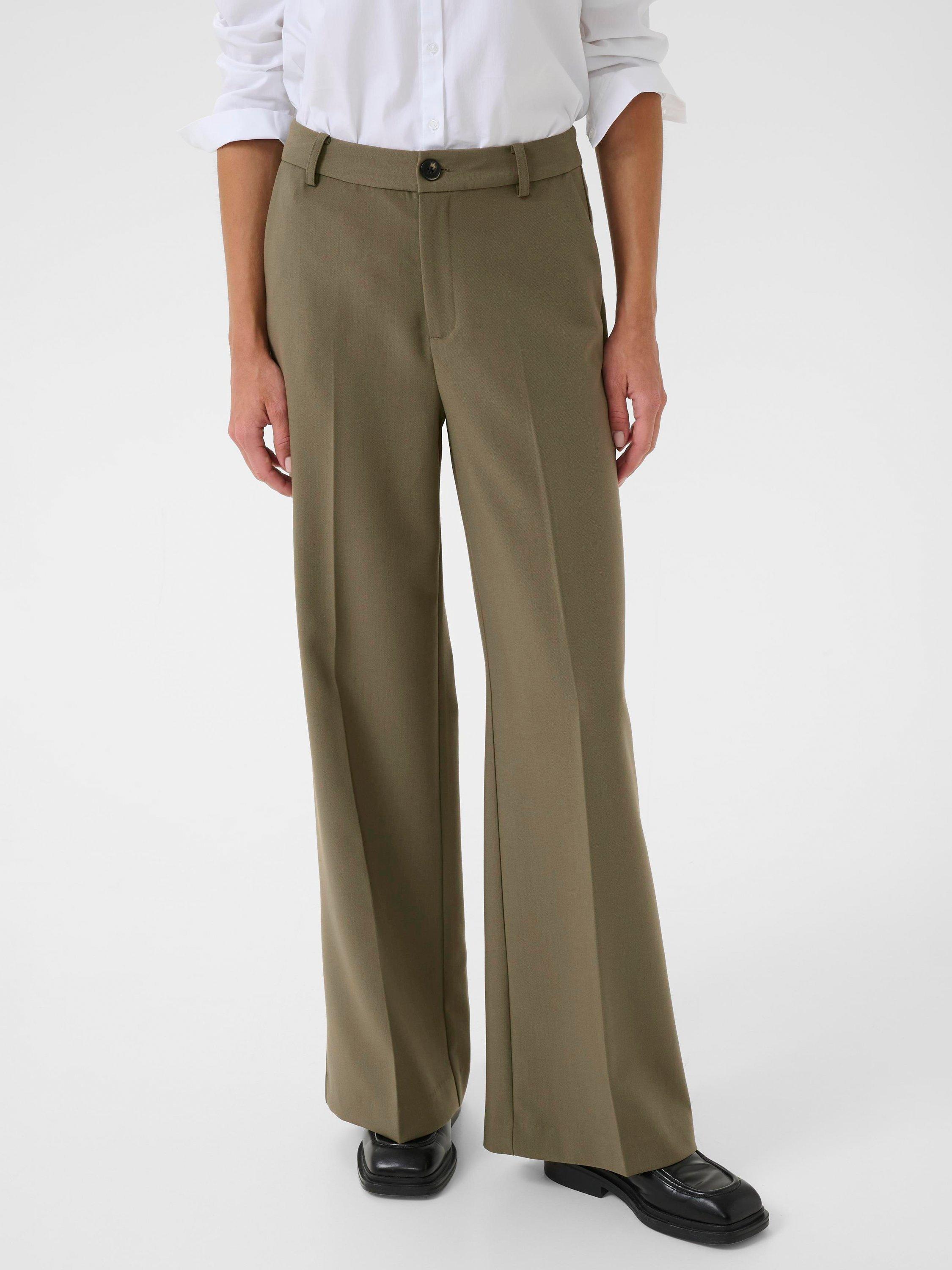 Product image 1 of 6, which shows Part Two Ninnesa Relaxed Fit Tailored Trousers, Tarmac, 8