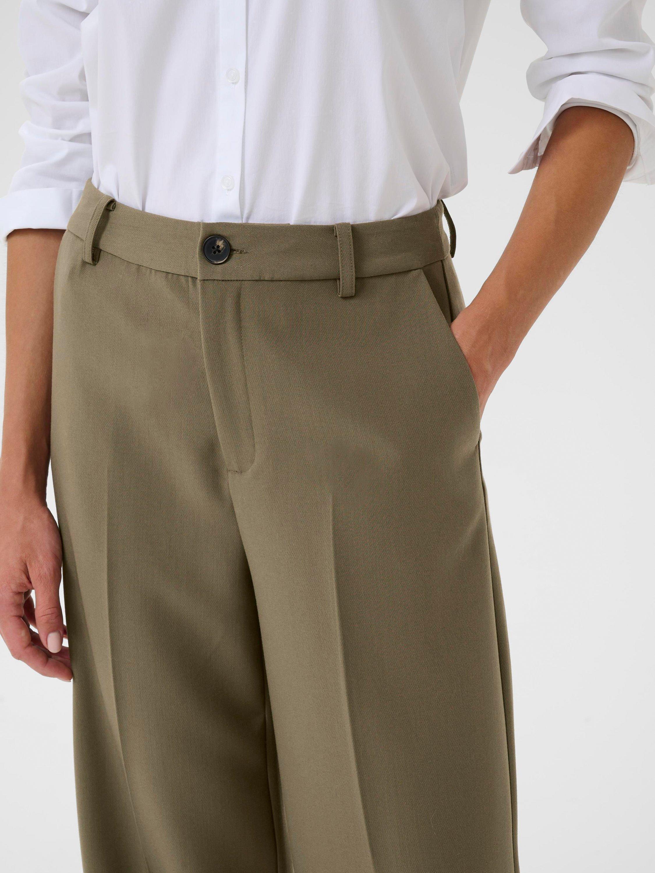 Product image 4 of 6, which shows Part Two Ninnesa Relaxed Fit Tailored Trousers, Tarmac, 8