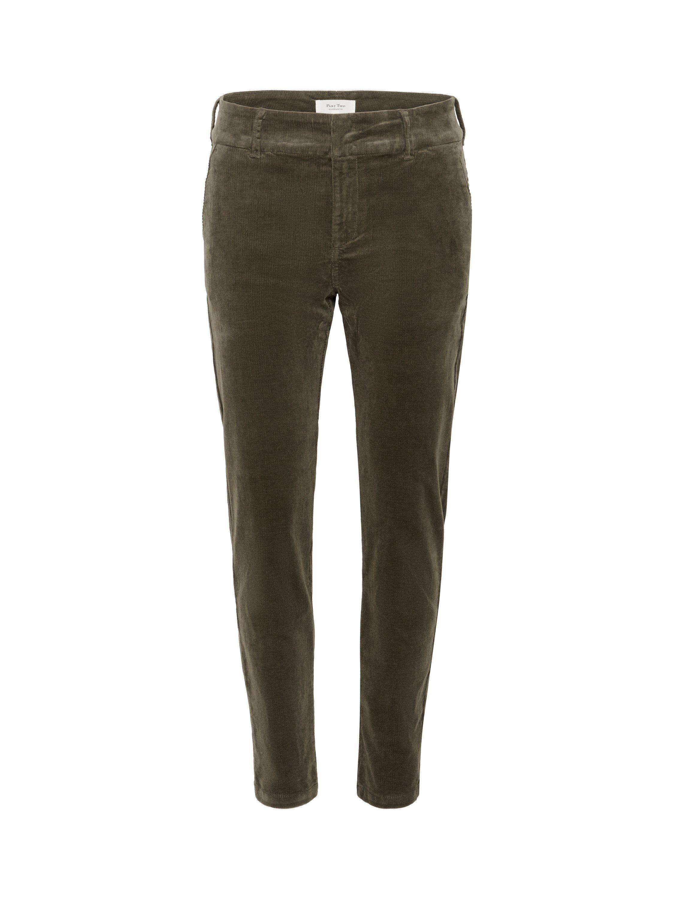Product image 5 of 6, which shows Part Two Soffysa Fitted Cropped Trousers, Tarmac, 8