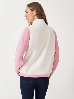 Crew Clothing Micro Fleece Zip Curved Edge Gilet - view 2, White