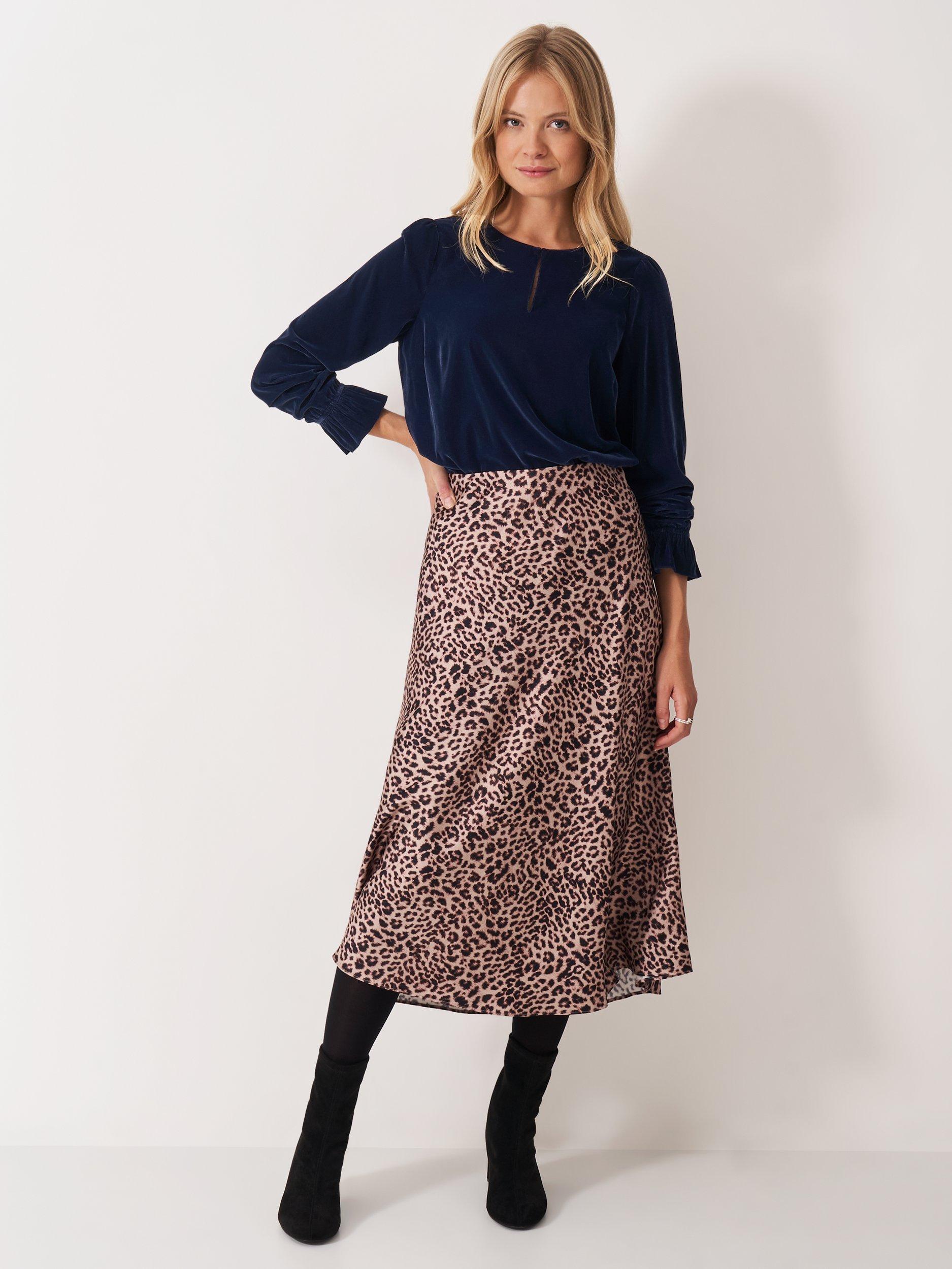 Product image 3 of 5, which shows Crew Clothing Annalee Round Neck Velvet Blouse, Navy Blue, 10