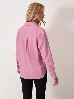 Crew Clothing Boyfriend Fit Flannel Shirt - view 2, Pink