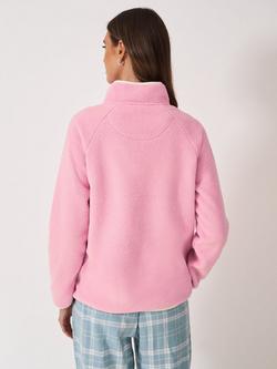 Crew Clothing Overhead Half-Zip Fleece - view 2, Pastel Pink