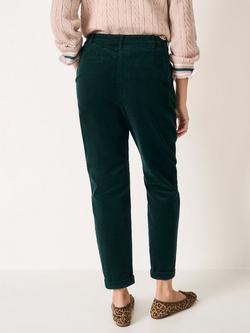 Crew Clothing Tapered Corduroy Trousers - view 2, Jade Green