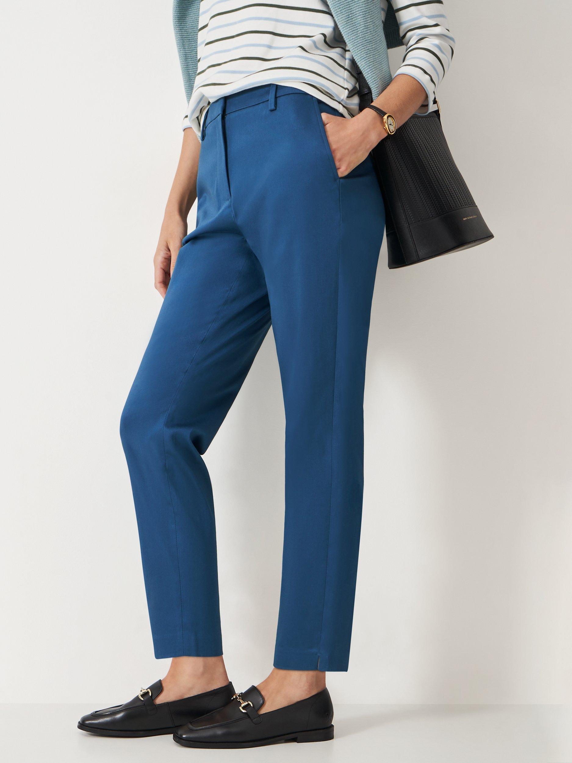 Product image 3 of 5, which shows Crew Clothing Tailored Chinos, Bright Blue, 10