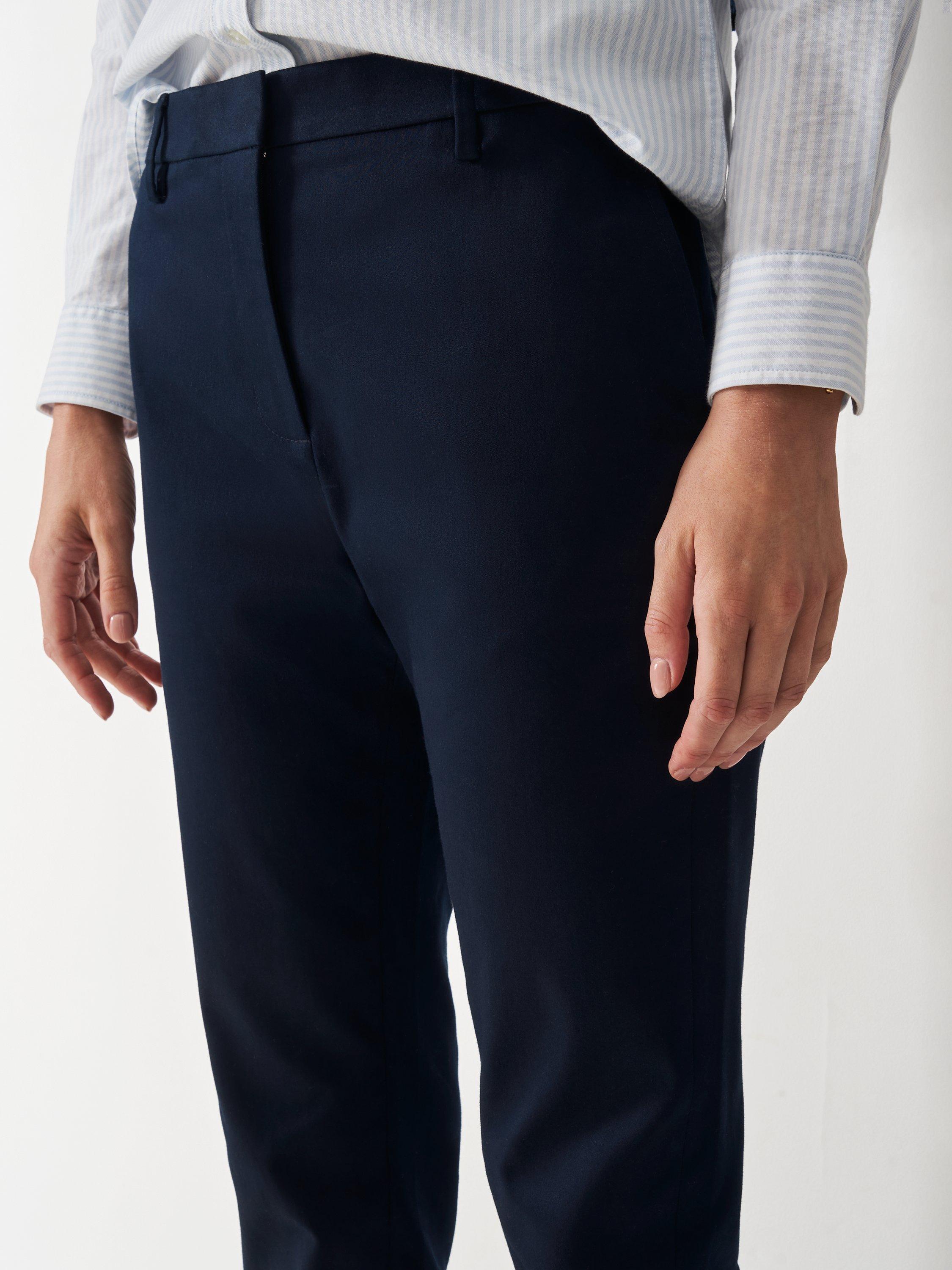 Product image 4 of 5, which shows Crew Clothing Tailored Chinos, Navy Blue, 8