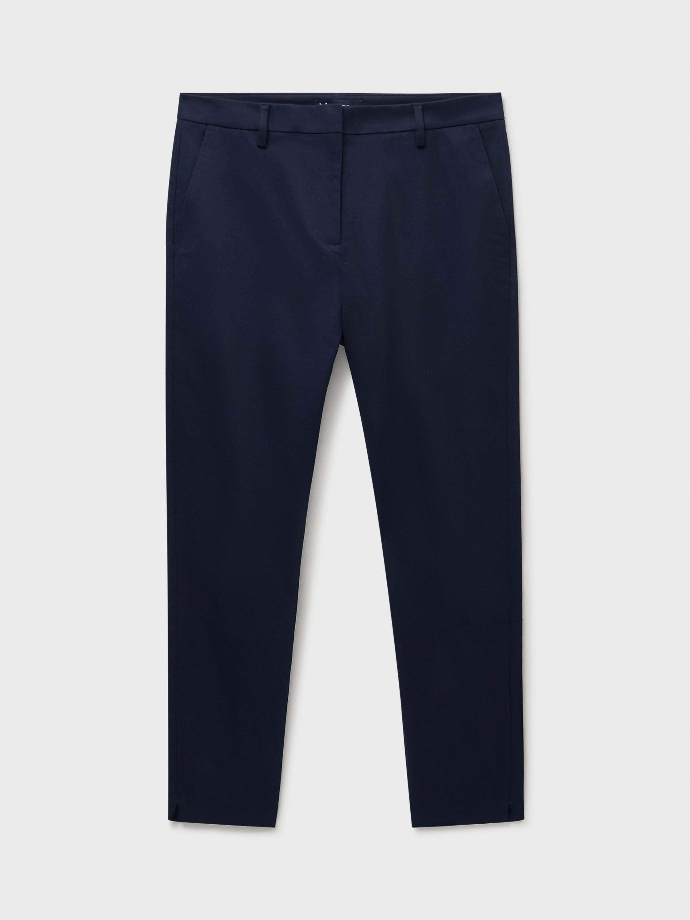 Product image 5 of 5, which shows Crew Clothing Tailored Chinos, Navy Blue, 8