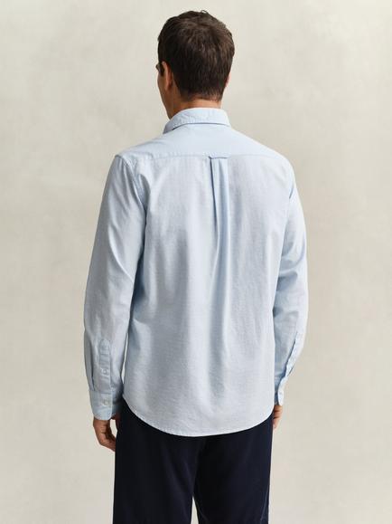 GANT Cotton Regular Fit Oxford Shirt, Sky Blue - view 2, Sky Blue