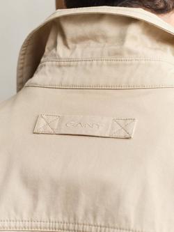GANT Cotton Windcheater Jacket, Oat Beige - view 2, Oat Beige