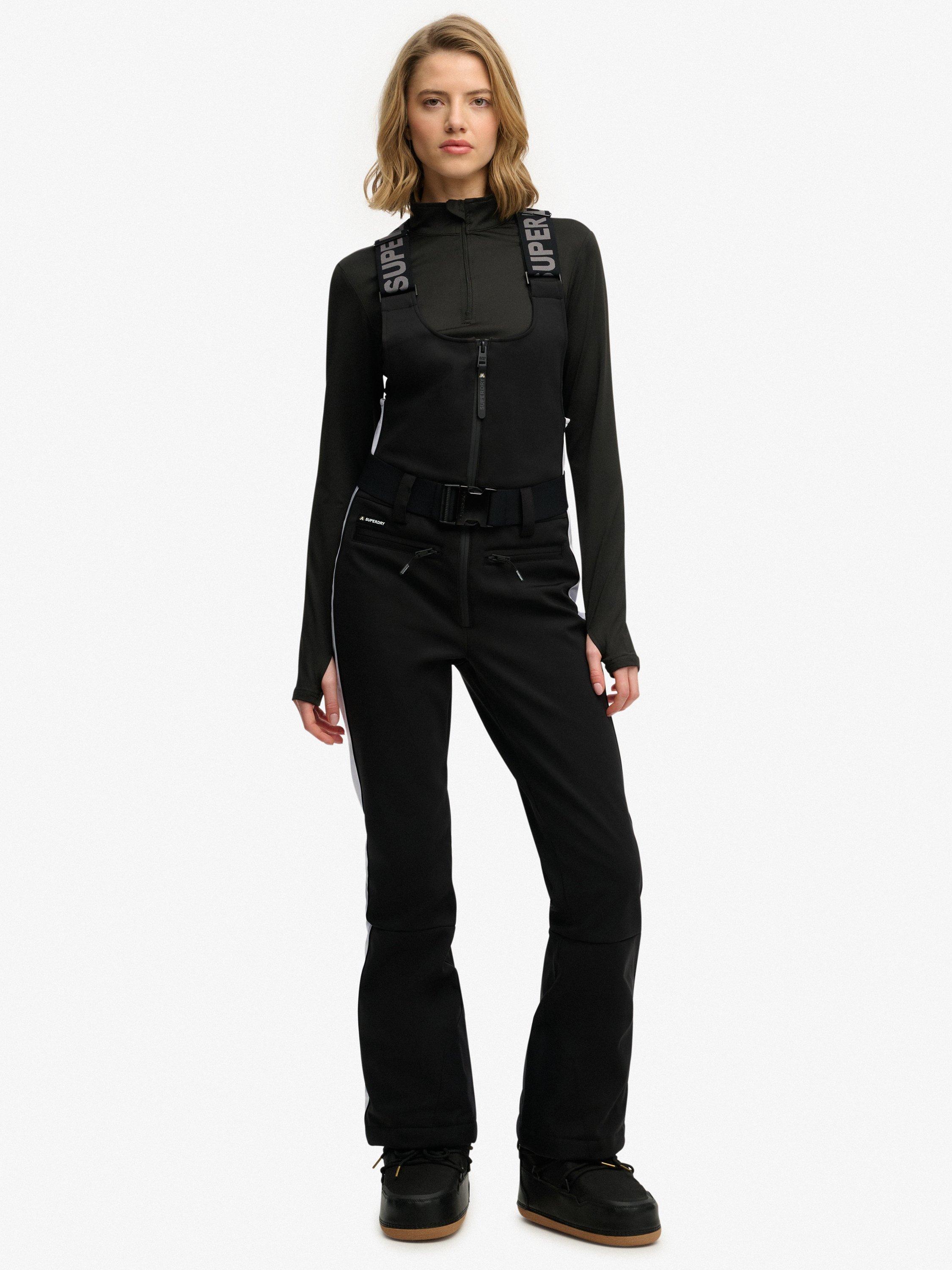 Product image 1 of 6, which shows Superdry Luxe Ski Dungarees, Black, 6