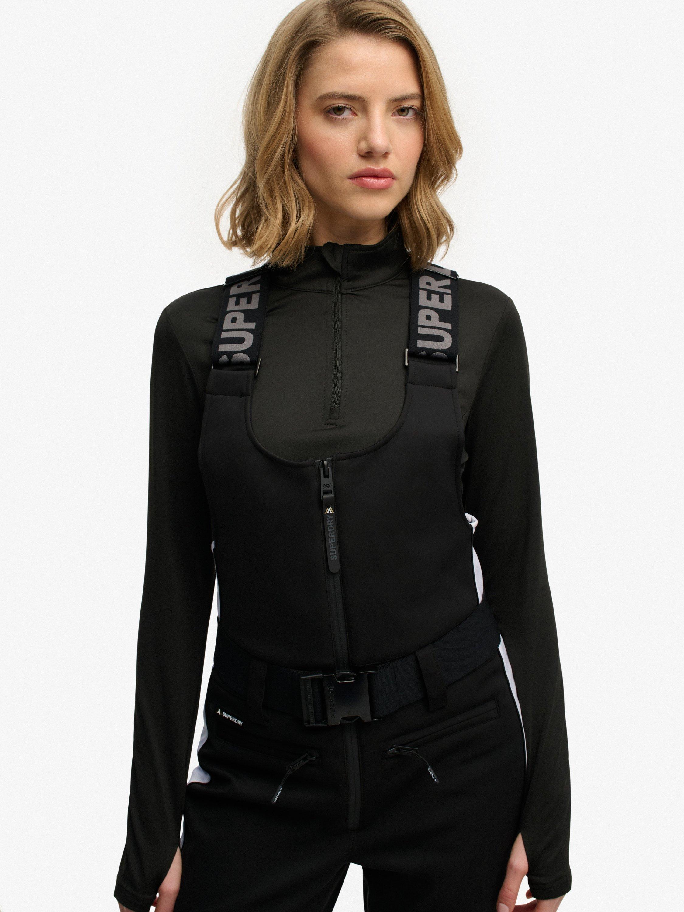 Product image 3 of 6, which shows Superdry Luxe Ski Dungarees, Black, 6