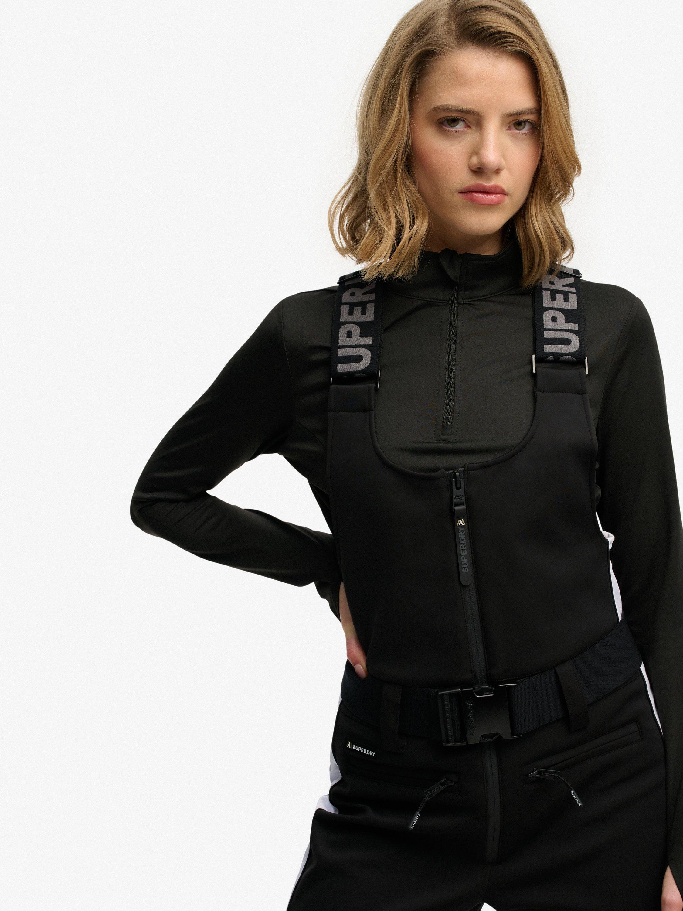 Product image 5 of 6, which shows Superdry Luxe Ski Dungarees, Black, 6