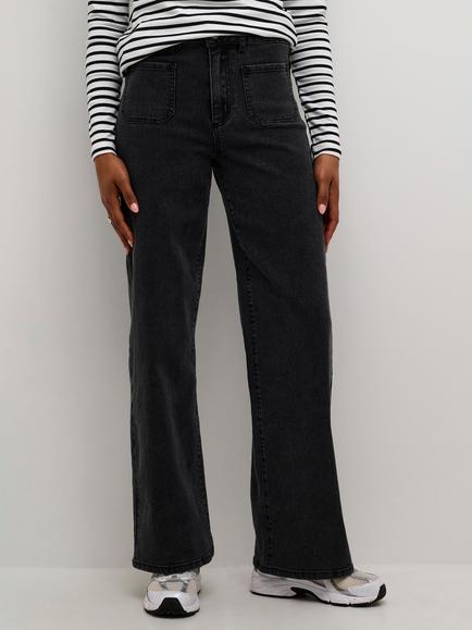 KAFFE Karla Flared Jeans, Black Wash