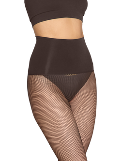Heist The Classic Fishnet Tights, Chocolate Brown - view 2, Chocolate Brown