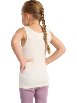 Lindex Kids' Merino Wool Sleeveless Vest, Off White - view 2, Off White