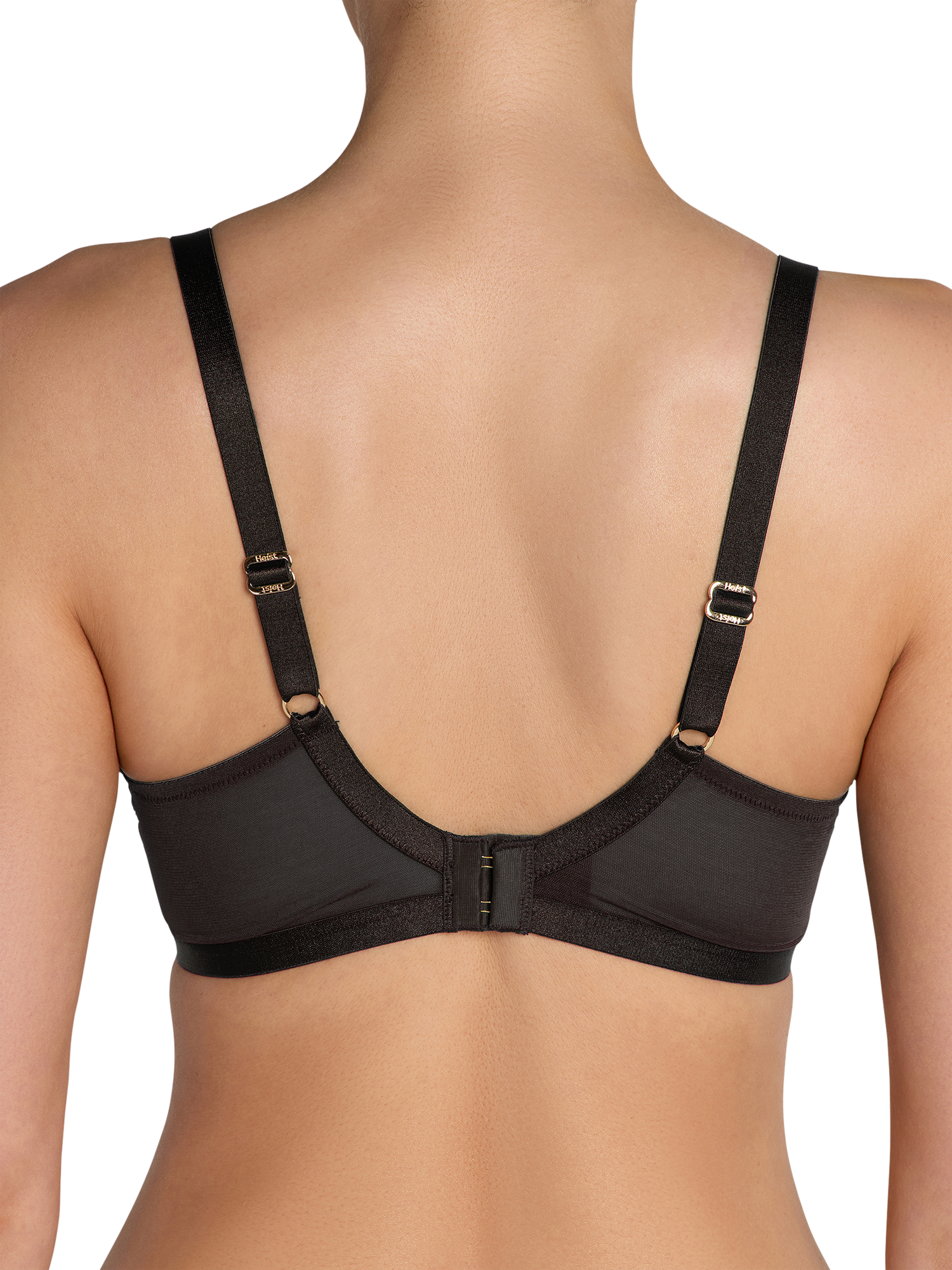 Product image 3 of 4, which shows Heist The Anna Sheer Mesh Triangle Bralette, Black, XS