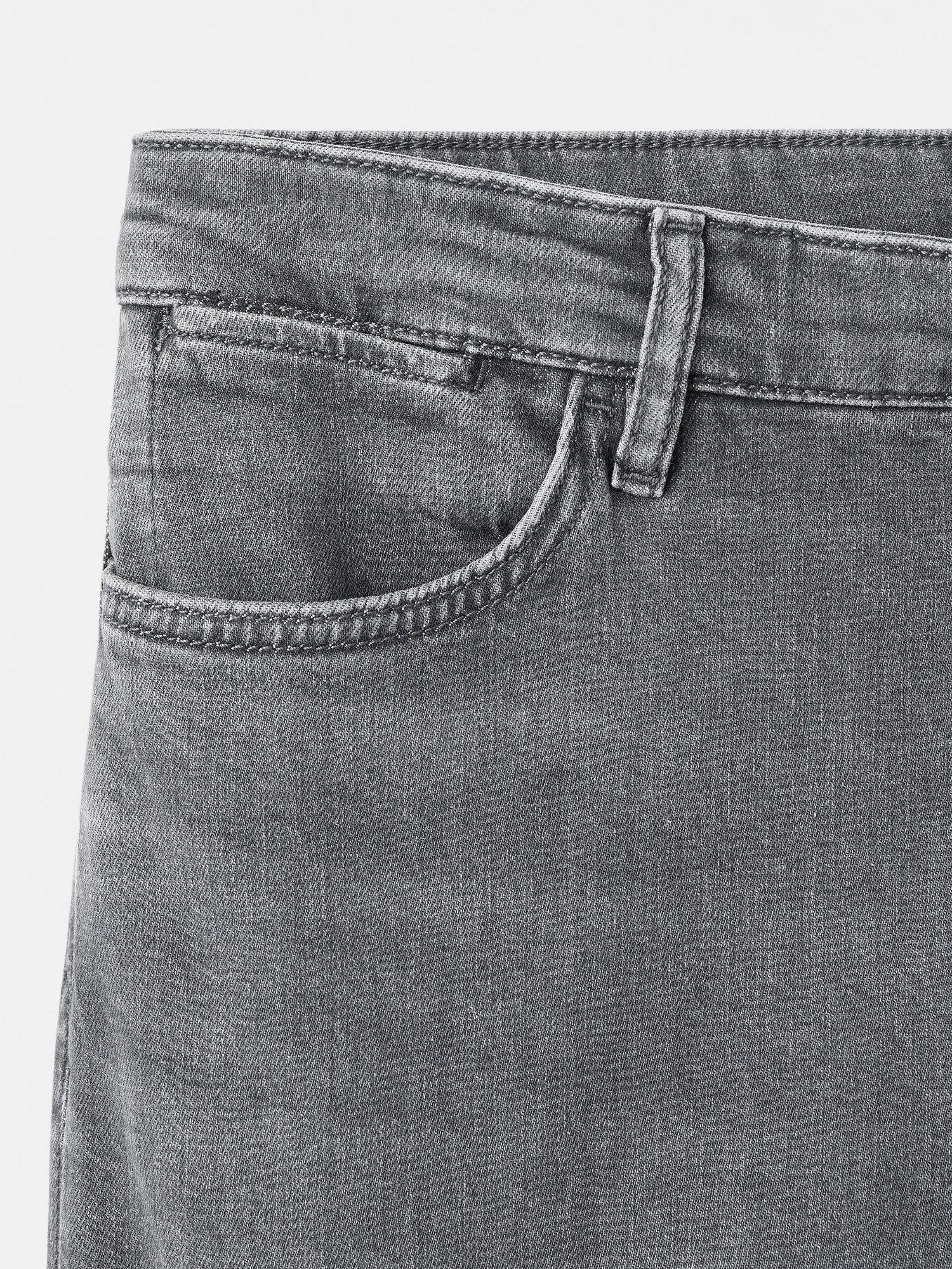 Product image 5 of 8, which shows Mango Patrick Slim Mid Rise Jeans, Open Grey, 30