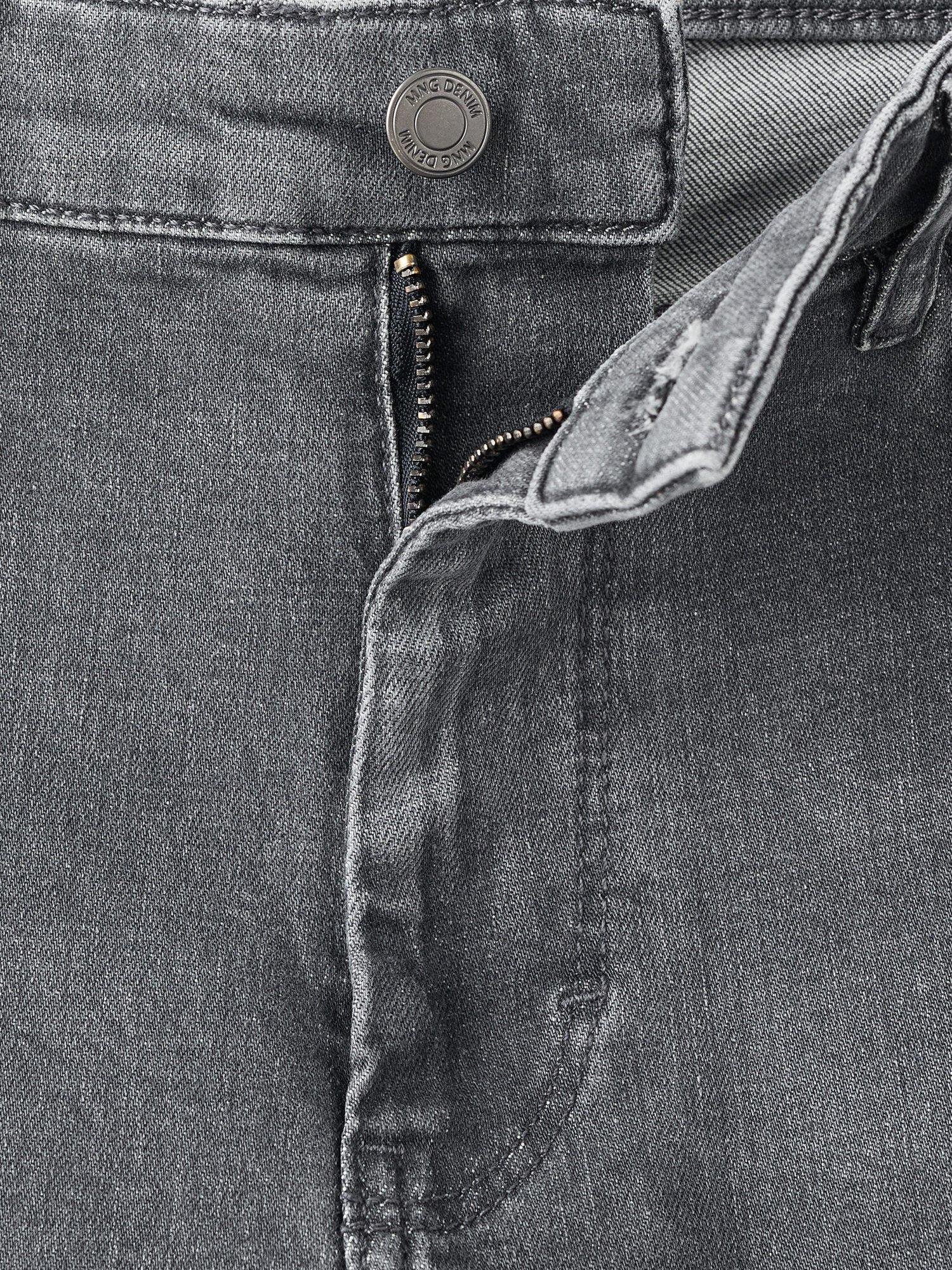 Product image 8 of 8, which shows Mango Patrick Slim Mid Rise Jeans, Open Grey, 30