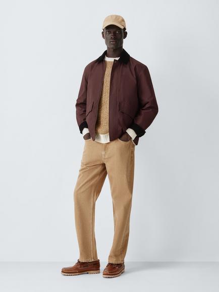 John Lewis Spring Wax Jacket - view 2, Bitter Choc