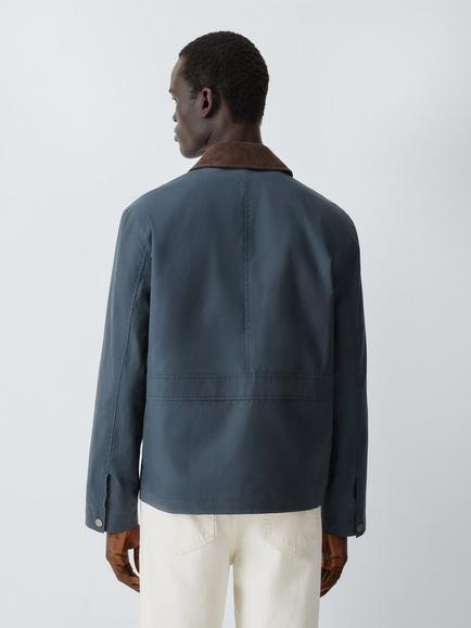 John Lewis Spring Wax Jacket - view 2, Navy