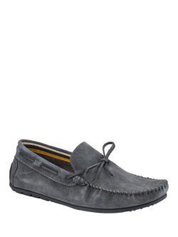 Jones Bootmaker Zeke Leather Full Slippers - view 2, Charcoal