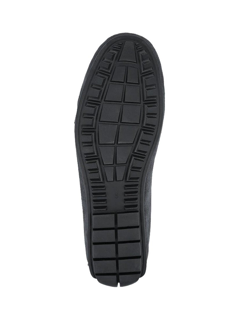 Product image 5 of 5, which shows Jones Bootmaker Zeke Leather Full Slippers, Charcoal, 6