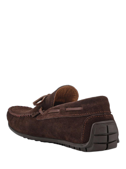 Jones Bootmaker Zeke Leather Full Slippers - view 2, Dark Brown