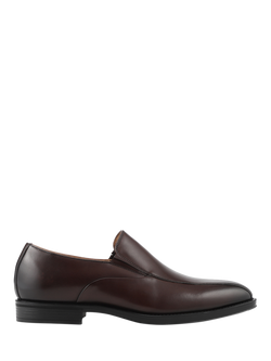 Jones Bootmaker Rothbury Wide Fit Leather Loafers, Black, Brown