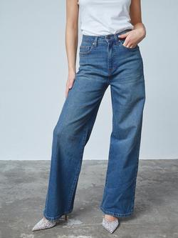 Sisters Point Wide Leg Jeans, Vintage Blue