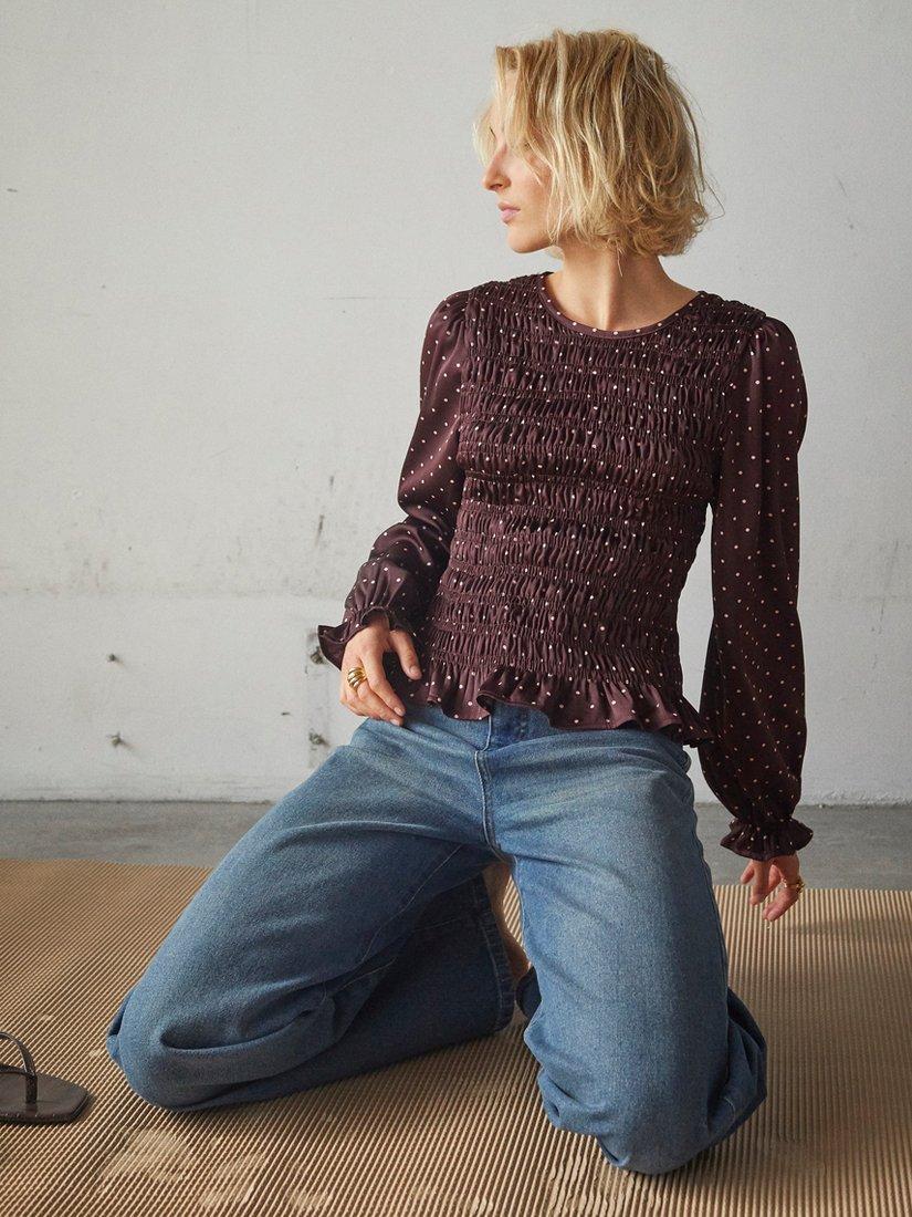 Product image 3 of 11, which shows Sisters Point Wide Leg Jeans, Vintage Blue, XS