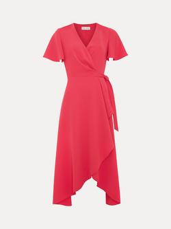 Phase Eight Julissa Wrap Midi Dress, Pink - view 2, Pink