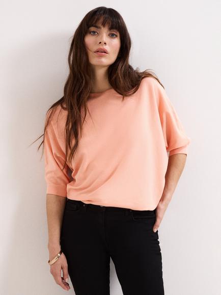 Phase Eight Cristine Batwing Jumper containing LENZING™ ECOVERO™ Viscose, Orange, Orange