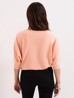Phase Eight Cristine Batwing Jumper containing LENZING™ ECOVERO™ Viscose, Orange - view 2, Orange