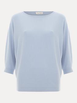 Phase Eight Cristine Batwing Jumper containing LENZING™ ECOVERO™ Viscose, Blue, Blue