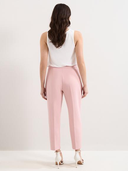 Phase Eight Fara Tapered Tailored Trousers, Pale Pink - view 2, Pale Pink