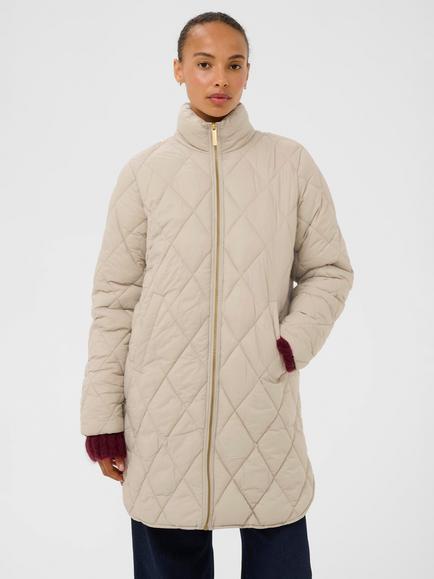 Part Two Olilas High Neck Zip-Through Jacket, Pure Cashmere, Pure Cashmere