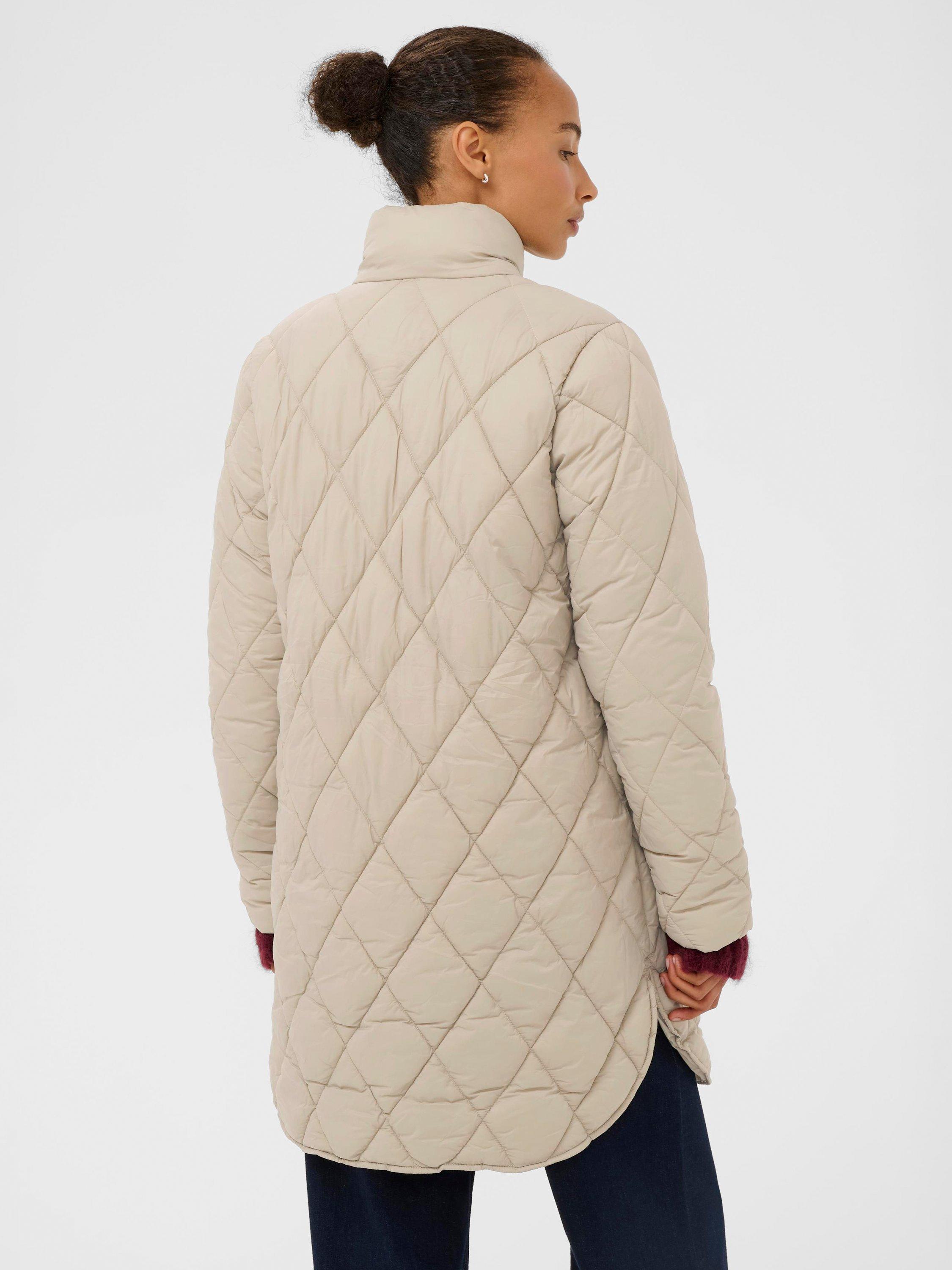 Product image 2 of 6, which shows Part Two Olilas High Neck Zip-Through Jacket, Pure Cashmere, 8