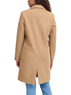 ICHI Jannet Long Sleeve Collared Coat - view 2, Camel