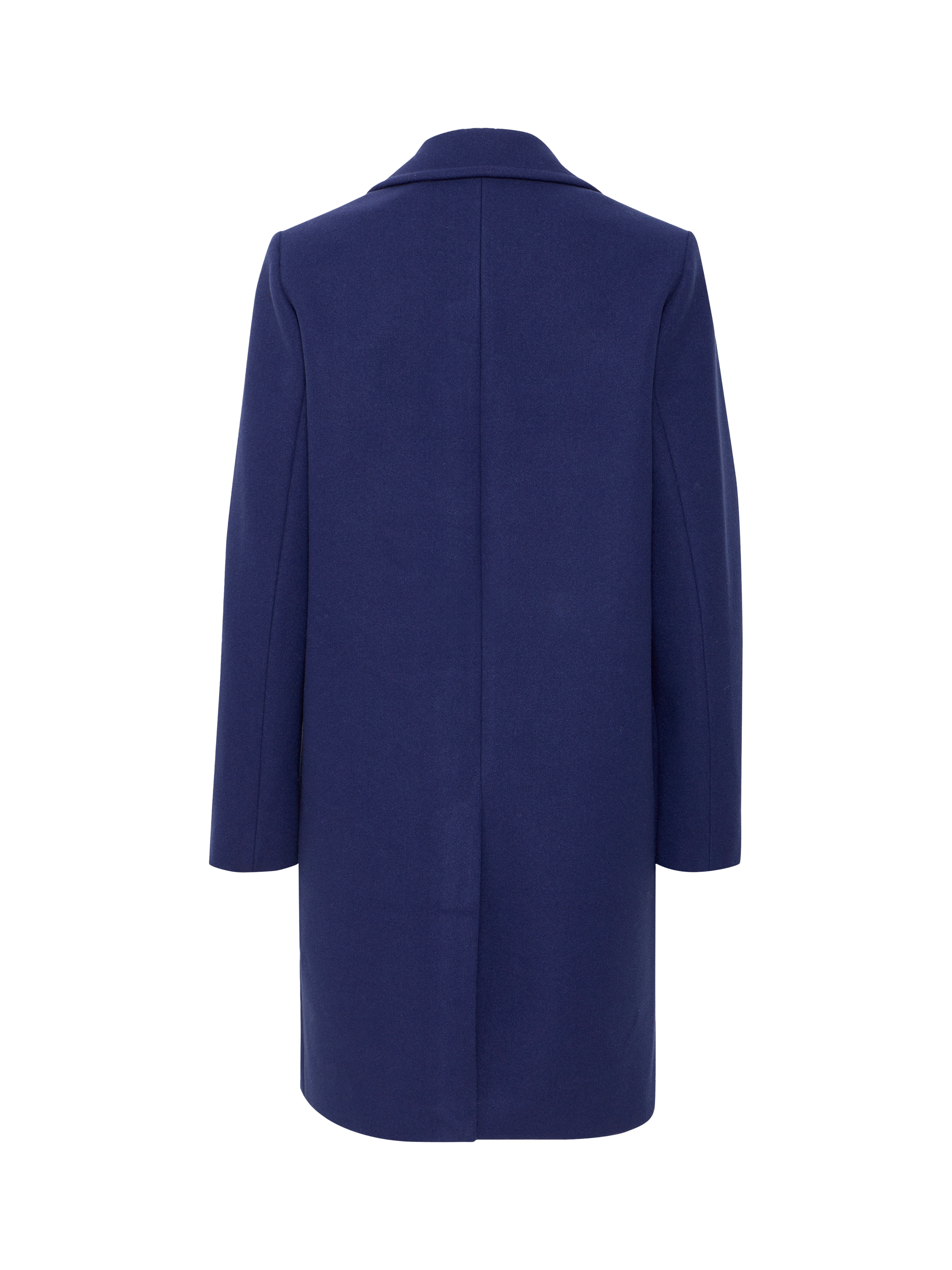 Product image 6 of 7, which shows ICHI Jannet Long Sleeve Collared Coat , Patriot Blue, 8