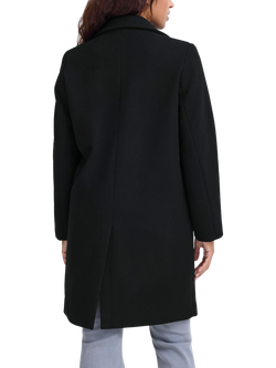 ICHI Jannet Long Sleeve Collared Coat - view 2, Black